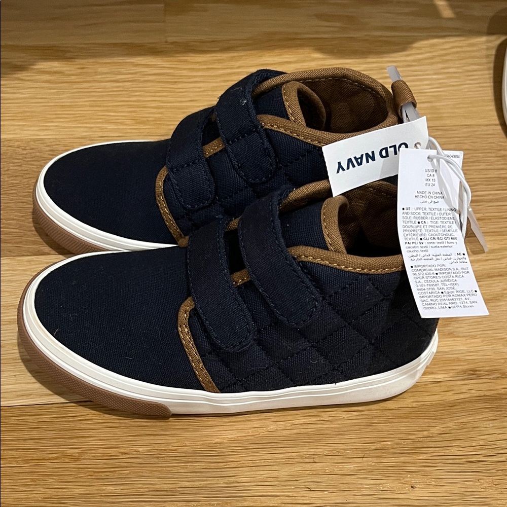 Old Navy Navy and Brown Kids Sneakers